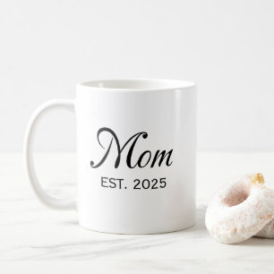 Moeder Geword Datum Gepersonaliseerd Geschenk Koffiemok
