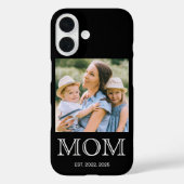 Moeder Geword Foto Zwarte Case-Mate iPhone Case (Achterkant)