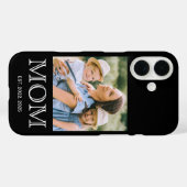 Moeder Geword Foto Zwarte Case-Mate iPhone Case (Achterkant (horizontaal))