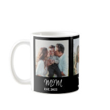 Moeder Geword, Witte Script, 3-Foto Koffiemok