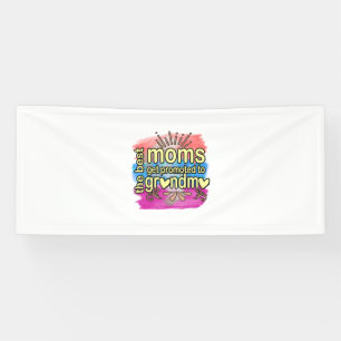 Moeder Gift Best Moms worden gepromoot naar oma Spandoek