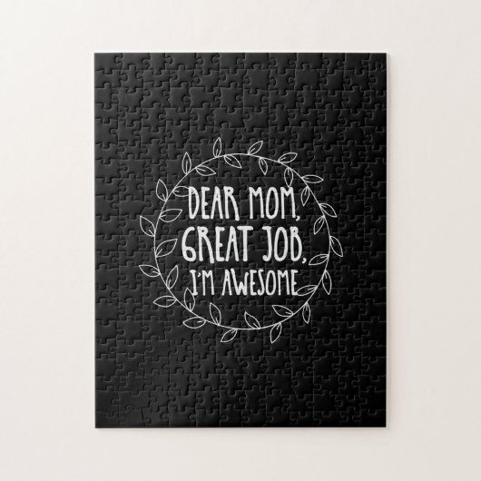 Moeder Gift Beste mam Legpuzzel (Verticaal)