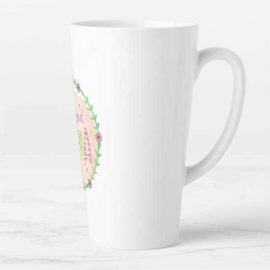 Moeder Gift Blessed Moeder Latte Mok (Rechts)