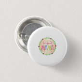 Moeder Gift Blessed Moeder Ronde Button 3,2 Cm (Voorkant /achterkant)
