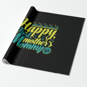 Moeder Gift Happy First Mama Day Cadeaupapier