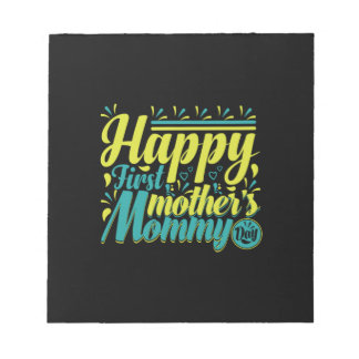 Moeder Gift Happy First Mama Day Notitieblok