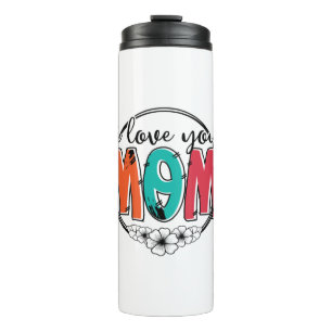Moeder Gift Ik hou van je moeder Thermosbeker