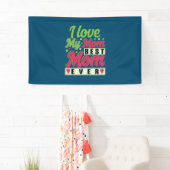 Moeder Gift Ik hou van mijn moeder Spandoek (Insitu)