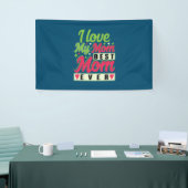 Moeder Gift Ik hou van mijn moeder Spandoek (Beurs)