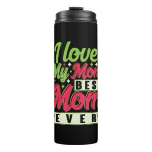 Moeder Gift Ik hou van mijn moeder Thermosbeker