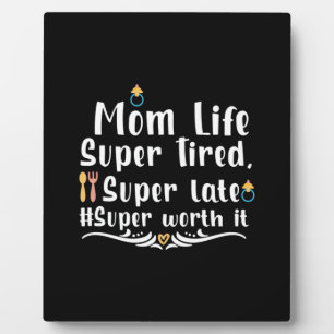 Moeder Gift Ma Life Super Tired Fotoplaat