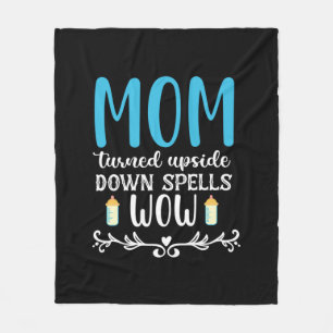 Moeder Gift Mam draaide zich om Wauw Fleece Deken