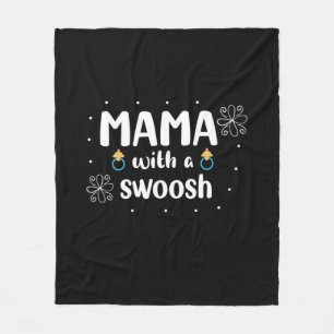 Moeder Gift Mama met een vuilnisbak Fleece Deken