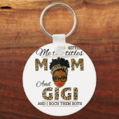 Moeder God gaf mama en Gigi Birthday Sleutelhanger (Voorkant)