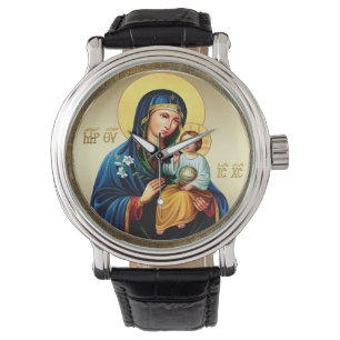 Moeder Gods, maagd Maria Horloge