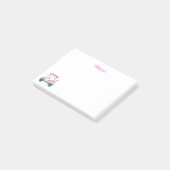 Moeder Golfer Roze Stippen Kar Naam Post-it® Notes (Schuin)