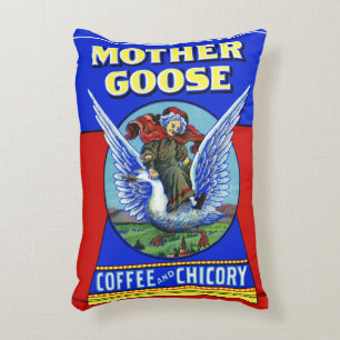 Moeder Goose Coffee en Chicory Accent Kussen
