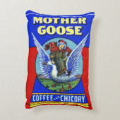 Moeder Goose Coffee en Chicory Accent Kussen (Achterkant (Verticaal))