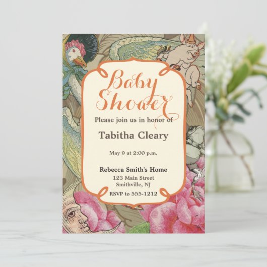 Moeder Goose Nursery Rhyme Fairy Tale Kaart (Staand voorkant)