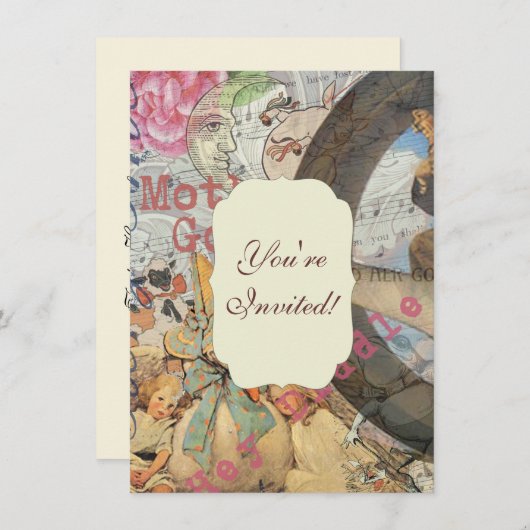 Moeder Goose Nursery Rhyme Fairy Tale Kaart (Voorkant / Achterkant)