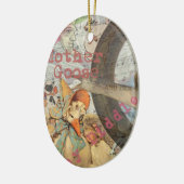 Moeder Goose Nursery Rhyme Fairy Tale Keramisch Ornament (Links)