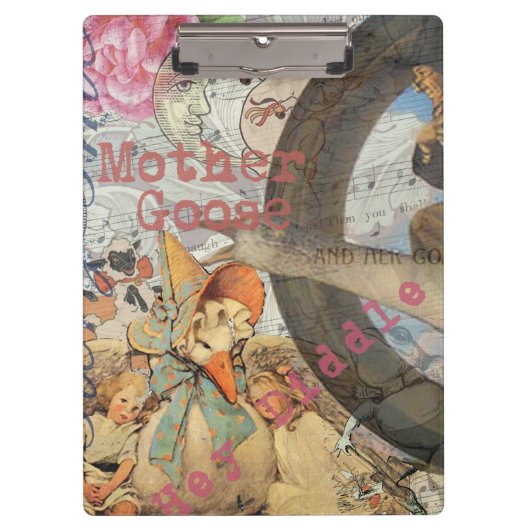 Moeder Goose Nursery Rhyme Fairy Tale Klembord (Voorkant)