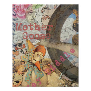 Moeder Goose Nursery Rhyme Fairy Tale Perfect Poster