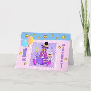 Moeder Goose nursery Rhymes eerste verjaardagtempl Kaart