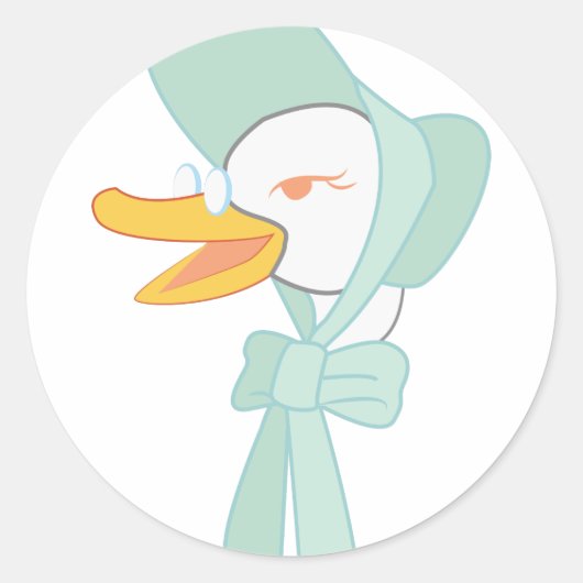 Moeder Goose Ronde Sticker (Voorkant)