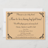  Moeder Goose, Twins Baby shower Uitnodiging (Achterkant)