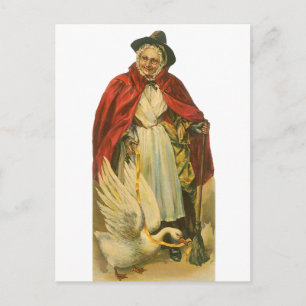 Moeder Goose  Victoriaans Verhaal Boek Briefkaart