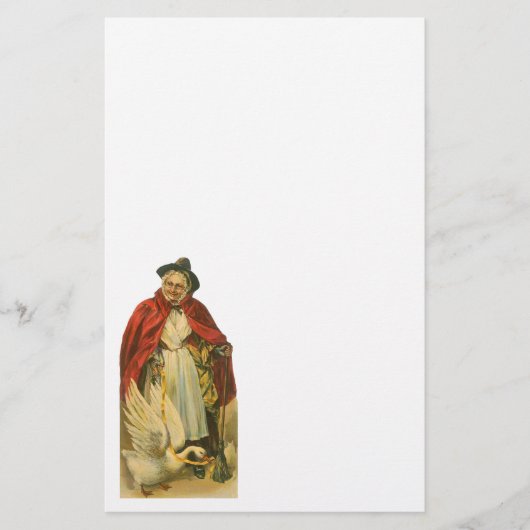 Moeder Goose  Victoriaans Verhaal Boek Briefpapier (Voorkant)