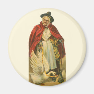 Moeder Goose  Victoriaans Verhaal Boek Magneet