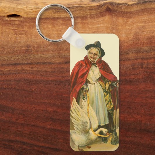 Moeder Goose  Victoriaans Verhaal Boek Sleutelhanger (Voorkant)