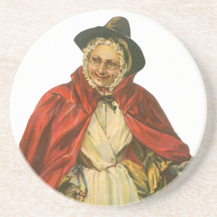 Moeder Goose Victoriaans Verhaal Boek Zandsteen Onderzetter