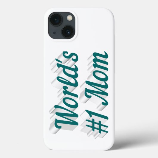 Moeder groene tekst iPhone hoesje (Achterkant)