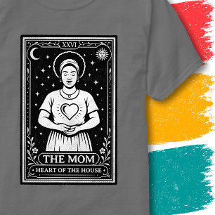 Moeder Hart Hemels Vintage Tarot Kunststijl Moeder T-shirt