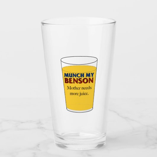 Moeder heeft meer Juice Glass nodig - Munch My Ben Glas (Voorkant)