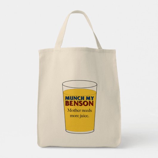 Moeder heeft meer Juice nodig - Munch My Benson Tote Bag (Achterkant)