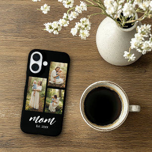 Moeder heeft modern schrift 3 foto iPhone 16 hoesje