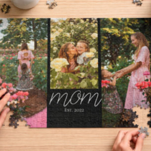 Moeder heeft Modern Schrift 3 Foto Legpuzzel