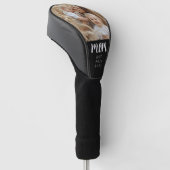 Moeder heeft modern schrift foto ingesteld golfheadcover (Schuin)
