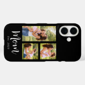 Moeder heeft modern schrift zwart 3 foto Case-Mate iPhone case (Achterkant (horizontaal))