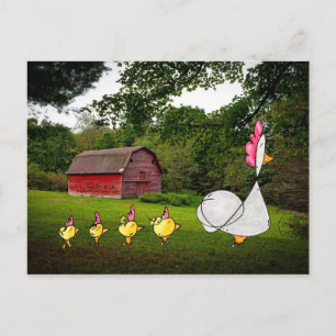 Moeder Hen Briefkaart