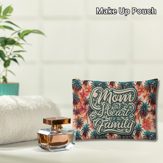 Moeder het hart van de familie Tropisch patroon Etui