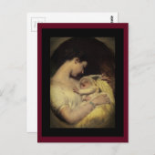 Moeder Holding Baby Briefkaart (Voorkant / Achterkant)
