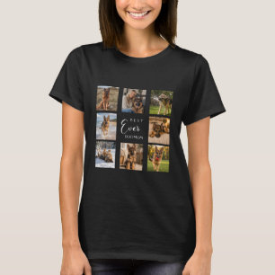 Moeder hond mama fotocollage zwart t-shirt