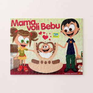Moeder houdt van baby (Mama Voli Bebu) puzzel