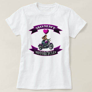Moeder houdt van motorfietsen t-shirt