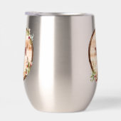 Moeder hout cirkel met bloemen (Rechts)